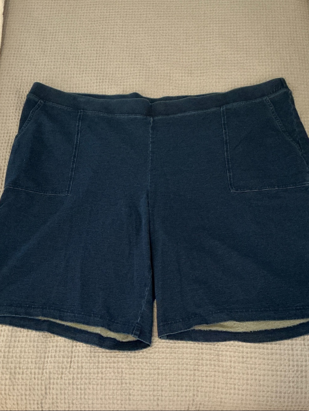J. Jill Pure Jill Indigo Knit Denim Pull-On Shorts size 4X